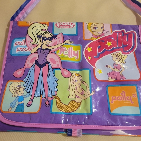 Vintage Polly Pocket Messenger Bag - Doll and Clothes/Accessory Carrier - GC! - Picture 3 of 6